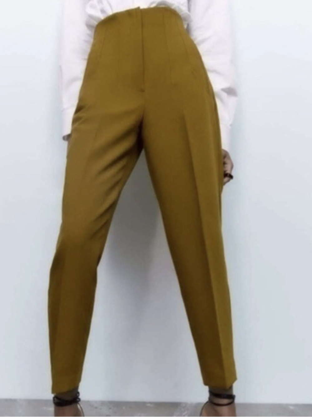 Zara High-Waist Tapered Pants